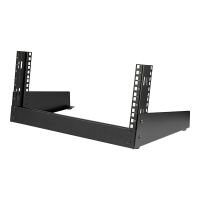 StarTech.com 4HE 19 Zoll Tisch Rack mit offenem Rahmen - 2 Pfosten, freistehendes Netzwerk Rack für Patch Panel/AV/IT/Studio Ausrüstung, 30kg Tragkraft mit Käfig Muttern/Schrauben (RK4OD)