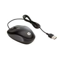 HP USB-Reisemaus, Beidhändig, Optisch, USB Typ-A, 1000 DPI, Schwarz