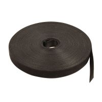 Synergy 21 S215680, Hook & loop cable tie, Nylon, Polypropylen (PP), Schwarz, 25 m, 20 mm, 1 mm