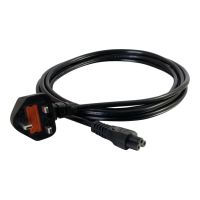 C2G Laptop Netzkabel - Stromkabel - IEC 60320 C5 zu BS 1363 (M)