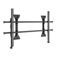 Chief Fusion X-Large Micro-Adjustable Fixed Display Wall Mount - For Displays 55-100" - Black - Klammer - fest - für LCD-Display - verriegelbar - Schwarz (55"-100")