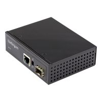 StarTech.com PoE + Industrial Media Converter 60W - Medienkonverter LWL Kupfer - Singlemode-/Multimode Glasfaser auf Kupfer Gigabit Ethernet - Mini/Kompaktgröße - IP-30/ -40&deg;C bis 75&deg;C (IMC1GSFP60W)