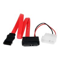 StarTech.com 91 cm Slimline SATA auf SATA mit LP4-Stromkabel / Adapter / Kombikabel - SATA-Kabel - Serial ATA 150/300/600 - Slimline SATA (W)