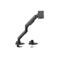 Equip Befestigungskit (Kabeldurchführungsklemme, Schrauben, Klemmhalterung, Tisch-Montagearm) - Gasfeder - für LCD-Display / Curved LCD-Display - schwerlast - Kunststoff, stainless steel, Aluminium - Schwarz - Bildschirmgröße: 43.2-124.5 cm (17"-49")