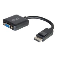 C2G 8in DisplayPort to VGA Adapter - DP to VGA Adapter Converter - Black - M/F - DisplayPort-Kabel - DisplayPort (M)
