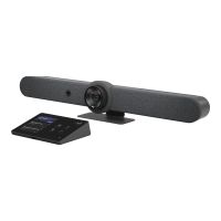 Logitech Rally Bar + Tap Cat5E Graphite Bundle for Microsoft Teams Rooms - Kit für Videokonferenzen (Videoleiste, Touch-Controller)