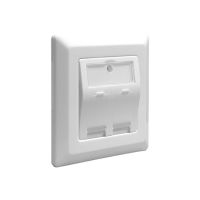 Delock Keystone Wall Outlet - Wanddose - weiß