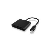 ICY BOX IB-CR301-C3 Externer Multi Card Reader (CF, SD, microSD) mit USB 3.2 Gen 1 Type-C® Hostanschluss, CF, MicroSD (TransFlash), MicroSDHC, MicroSDXC, SD, SDHC, SDXC, Schwarz, 5000 Mbit/s, Aluminium, 2 GB, USB 3.2 Gen 1 (3.1 Gen 1) Type-C