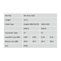 DIGITUS LWL Multimode OM 3 Patchkabel, ST / ST