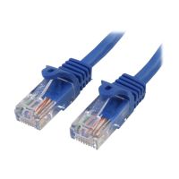 StarTech.com 0,5m Cat5e Ethernet Netzwerkkabel Snagless mit RJ45 - Cat 5e UTP Kabel - Blau - Patch-Kabel - RJ-45 (M)
