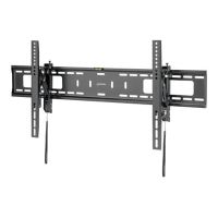 Manhattan TECHly - Befestigungskit (Wandmontage) - für Curved Panel/Flat Panel - Diebstahlschutz - Stahl - Schwarz - Bildschirmgröße: 152-229 cm (43"-90")