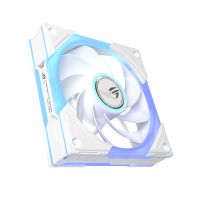 ASUS ROG Eurux GR120 ARGB Reverse Fan White Edition - Single Pack, Ventilator, 12 cm, Weiß