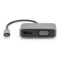 DIGITUS USB Type-C 4K 2in1 DisplayPort + VGA Grafik-Adapter