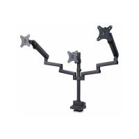 StarTech.com Triple Monitor Desk Mount For Up To Three 27in Screens, VESA 75x75/100x100, Tool-Less Arm Adjustments, C-Clamp/Grommet Mount, Spring-Assisted Arms - Befestigungskit - einstellbarer Arm - für 3 LCD-Anzeigen - Aluminium, Stahl, Kunststoff - Sch