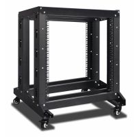 Inter-Tech SRB-6612, Freistehendes Gestell, 12U, 400 kg, Verbessertes Kabelmanagement, Lenkrollen, 20,4 kg