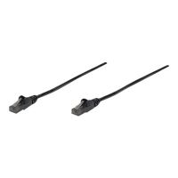 Intellinet Network Patch Cable, Cat6, 0.5m, Black, CCA, U/UTP, PVC, RJ45, Gold Plated Contacts, Snagless, Booted, Lifetime Warranty, Polybag - Patch-Kabel - RJ-45 (M)