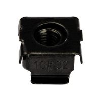 StarTech.com Startech CABCAGENUTS1032 Kafigmuttern (10-32, fur Server-Rack, 50 Stuck, schwarz) - Käfigmuttern - Schwarz - TAA-konform (Packung mit 50)
