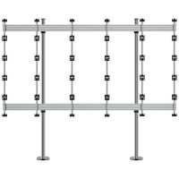B-TECH BT93INFWP-B-5X5, Fixed, Schwarz, Silber, Flur, 3000 mm, 315,5 mm, 2501,3 mm