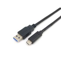Equip USB 3.2 Gen 1 Typ A auf Typ C Kabel, M/M, 2.0 m, 2 m, USB A, USB C, USB 3.2 Gen 1 (3.1 Gen 1), 5 Gbit/s, Schwarz