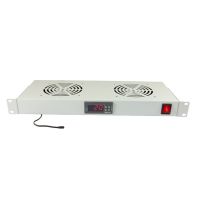 ALLNET ALL-S0002125, Lüftertafel, Grau, 2 Lüfter, 1U, 1,5 m, 19 Zoll