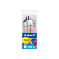 Pelikan Starter - Pinselset - 10-teilig - flach, Spitze