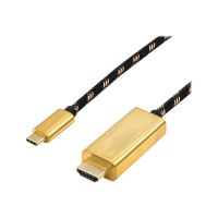 ROLINE Gold - Adapterkabel - 24 pin USB-C männlich zu HDMI männlich