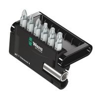 Wera 05135810001, 6 Stück(e), Phillips, PZ 1, PZ 2, 1x 1/4"x50 mm 1x PZ 1x25 mm 1x PZ 2x25 mm 1x PH 2x25 mm 1x TX 15x25 mm 1x TX 20x25 mm 1x TX 25x25 mm