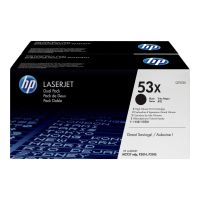 HP 53X - 2er-Pack - Hohe Ergiebigkeit - Schwarz - original - LaserJet - Tonerpatrone (Q7553XD)