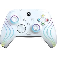 PDP Afterglow Wave Kabelgebundener Controller: White Für Xbox Series X|S, Xbox One und Windows 10/11, Gamepad, PC, Xbox Series S, Xbox Series X, D-Pad, Menü-Taste, Schaltfläche Teilen, Analog / Digital, Rot/Grün/Blau, Kabelgebunden