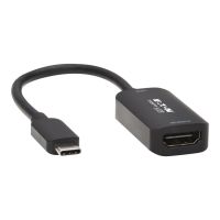 Eaton Tripp Lite Series USB C to 4K 60Hz HDMI Adapter, HDR, DP 1.4 Alt Mode, HDCP 2.2, Black