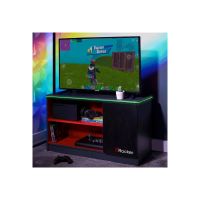 XRocker X Rocker Carbon-Tek - Schrankeinheit - für LCD-Display / AV-System - with led lights - Holz - Grau, Rot - Bildschirmgröße: 106.7 cm (42")