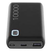 Cellularline Power Bank ESSENCE 10000, 10000 mAh, Lithium Polymer (LiPo), 12 W, Schwarz
