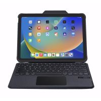 DEQSTER Rugged Touch Keyboard Folio 10,9" (10. Gen.), QWERTZ, Deutsch, Trackpad, Apple, Apple iPad 10, 9" (10. Gen.), 27,7 cm (10.9")