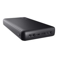 Trust Primo - Powerbank - 20000 mAh - 74 Wh - 15 Watt - 3 A - Fast Charge - 3 Ausgabeanschlussstellen (2 x USB, 24 pin USB-C)
