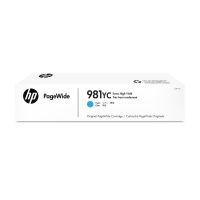 HP 981YC Cyan Contract PageWide Crtg, Original, Tinte auf Pigmentbasis, Cyan, HP, HP PageWide Enterprise Color 556/586, Tintenstrahldrucker
