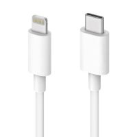 Techly ICOC-APP-8BUC10T, 0,5 m, Lightning, USB C, Männlich, Männlich, Weiß