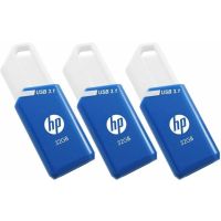 HP PNY x755w Triple Pack, 32 GB, USB Typ-A, 3.2 Gen 1 (3.1 Gen 1), 75 MB/s, Dia, Blau, Weiß