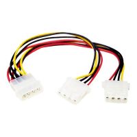 StarTech.com Y-Kabel 4 pin Molex Stecker - Molex Splitter IDE Stromkabel - 2 x LP4 intern - Stromkabel - interne Stromversorgung, 4-polig (W)