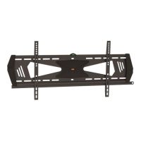 StarTech.com Flache Flachbildfernseher Wandhalterung - für 37 bis 75 TV - Diebstahlsicherung - VESA Halterung - Stahl TV Halterung - Befestigungskit (Wandplatte, 2 Montagehalterungen, Montageleiste, 2 dekorative Hüllen)
