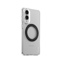 PanzerGlass CARE by ® Feature Case Transparent m. Schwarz Kickstand & Qi Compatible Samsung S25 Edge, Cover, Samsung, Samsung - Galaxy S25 Edge 5G, Transparent