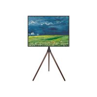Techly Aufstellung - Stativ - für LCD-Display - Holz, Stahl - Schwarz, Dark Walnut - Bildschirmgröße: 81.3-165.1 cm (32"-65")