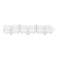 DIGITUS Flexible 4-fach Steckdosenleiste mit 2x USB-Anschlüssen & Schalter
