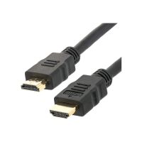 Techly Highspeed - HDMI-Kabel mit Ethernet - HDMI männlich zu HDMI männlich - 10 m - Schwarz - bi-direktional, unterstützt 4K 24 Hz (4096 x 2160)