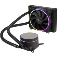 Inter-Tech LC-120 RGB, All-in-One-Flüssigkeitskühler, 12 cm, Schwarz