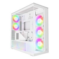 Arctic Xtender VG (White) Premium E-ATX PC-Gehäuse mit vertikaler GPU-Montage, Midi Tower, PC, Weiß, EATX, Metall, Gehärtetes Glas, Gaming