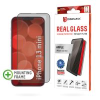 E.V.I. Displex Privacy Panzerglas (10H) für Apple iPhone 13 mini, Eco-Montagerahmen, Privacy Filter, Tempered Glas, kratzer-resistente Schutzfolie, hüllenfreundlich, Apple, iPhone 13 mini, Trockene Anwendung, Schlagfest, Kratzresistent, Staubresistent, Tr