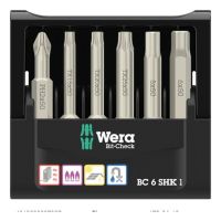 Wera 05073631001, 6 Stück(e), Phillips, Torx Plus, PH 1, TX15, TX20, TX25, 1x 5 x 50 mm 1x 6 x 50 mm, 94 g