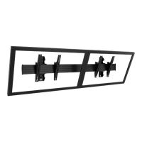 Chief Fusion Large 2x1 Menu Board TV Mount - For Displays 40-55" - Black - Befestigungskit (Wandmontage)
