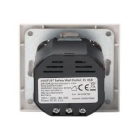DIGITUS Sicherheits-Steckdose für Unterputzmontage mit 2 USB-Ports