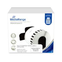 MEDIARANGE Papier - Schwarz auf Weiß - Rolle (6,2 cm x 30,48 m)
